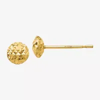 14K Gold 5mm Round Stud Earrings