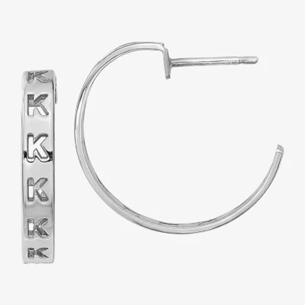 Personalized Initial Hoop Earrings