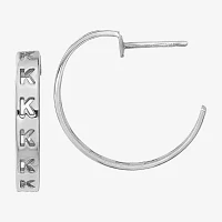 Personalized Initial Hoop Earrings