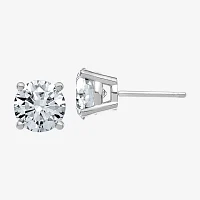 2 1/3 CT. T.W. White Moissanite 14K Gold 7mm Round Stud Earrings