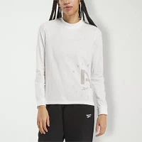 Reebok Womens Crew Neck Long Sleeve T-Shirt