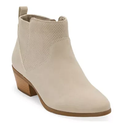 Arizona Jean Co Womens Lambray Stacked Heel Booties
