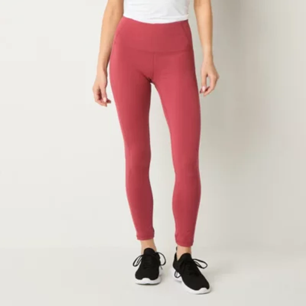 Xersion EverPerform Womens Cotton High Rise 7/8 Ankle Leggings Tall