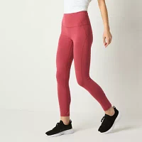 Xersion EverPerform Womens Cotton High Rise 7/8 Ankle Leggings Tall