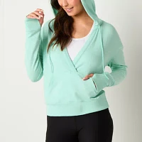 Xersion Womens French Terry Long Sleeve Hoodie