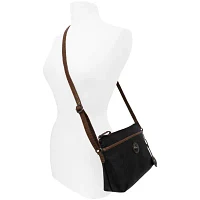 Bueno of California Mixed Media Crossbody Bag