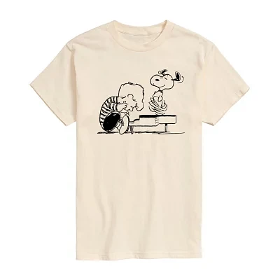 Mens Short Sleeve Peanuts Graphic T-Shirt