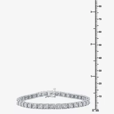 1/2 CT. T.W. Natural White Diamond Sterling Silver 7.5 Inch Tennis Bracelet