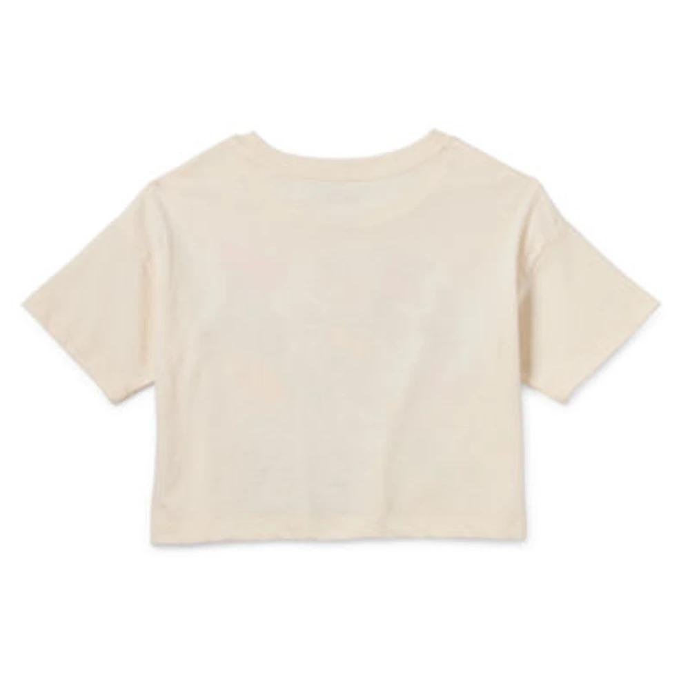 Disney Collection Little & Big Girls Crew Neck Short Sleeve Minnie Mouse Graphic T-Shirt