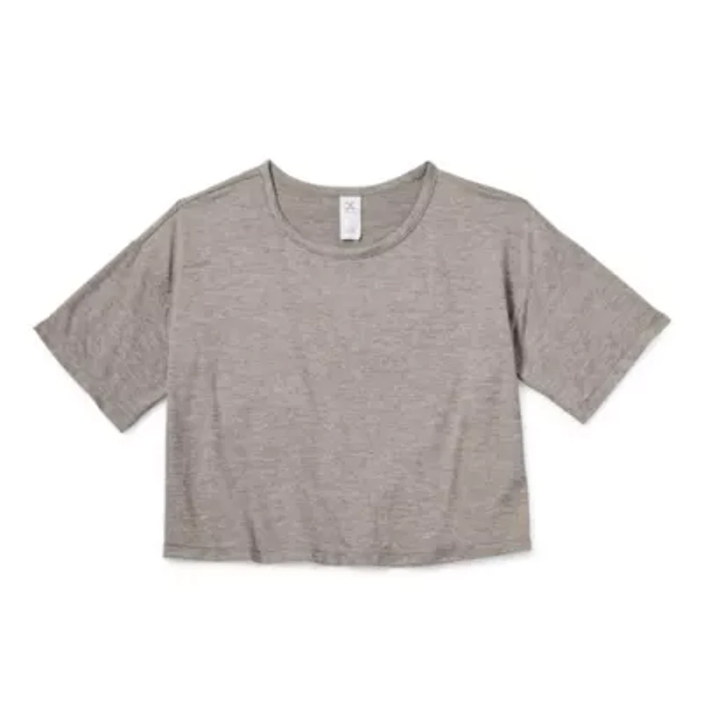 Xersion Little & Big Girls Crew Neck Short Sleeve T-Shirt