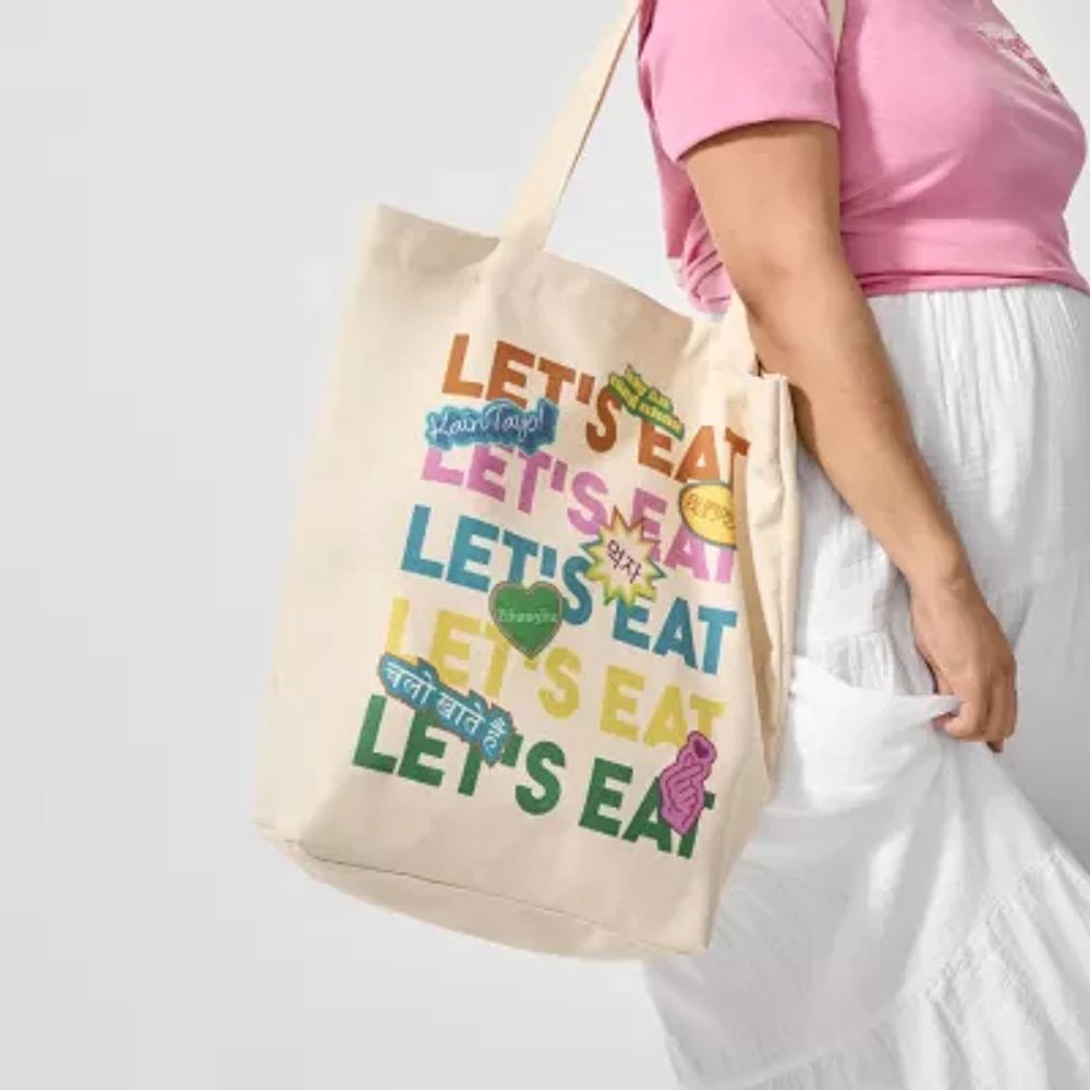 Hope & Wonder Asian American Pacific Islander 'Let's Eat' Tote Bag