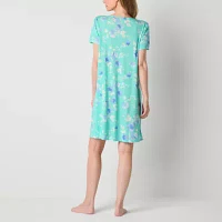 Adonna Womens Short Sleeve V Neck Nightgown