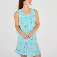 Adonna Womens Short Sleeve Scoop Neck Nightgown