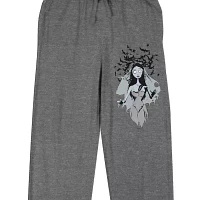 The Corpse Bride Emily Womens Plush Pajama Pants