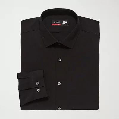 J. Ferrar 360 Stretch Performance Mens Slim Fit Fabric Long Sleeve Dress Shirt