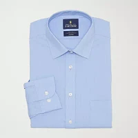Stafford Smart Tech Mens Regular Fit Stretch Fabric Wrinkle Free Long Sleeve Dress Shirt