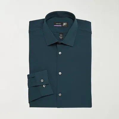 J. Ferrar 360 Stretch Performance Mens Slim Fit Fabric Long Sleeve Dress Shirt