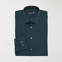 J. Ferrar 360 Stretch Performance Mens Slim Fit Fabric Long Sleeve Dress Shirt