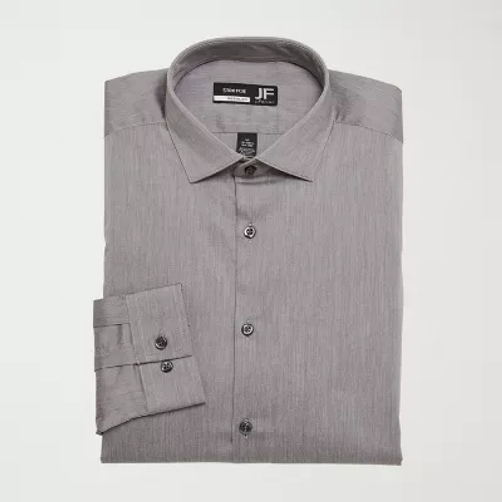 J. Ferrar Ultra Comfort Mens Regular Fit Wrinkle Free Long Sleeve Dress Shirt