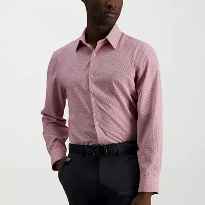 Haggar Smart Wash Mens Classic Fit Long Sleeve Dress Shirt