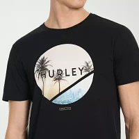 Hurley Mens Crew Neck Short Sleeve Regular Fit Graphic T-Shirt