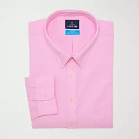 Stafford Big and Tall Coolmax All Season Oxford Mens Button Down Collar Long Sleeve Stretch Fabric Wrinkle Free Dress Shirt