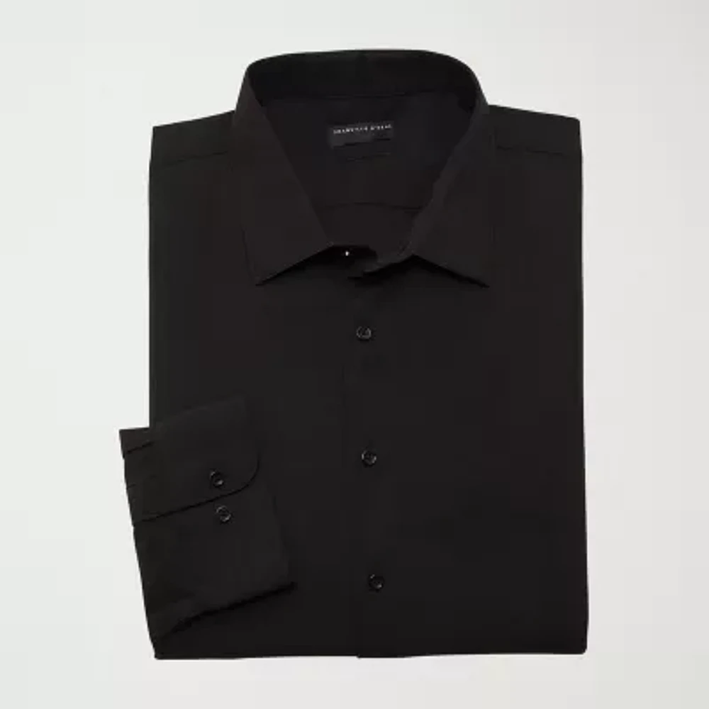 Shaquille O'Neal XLG Mens Big & Tall Regular Fit Stretch Fabric Long Sleeve Dress Shirt