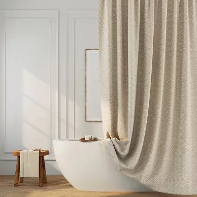 Indigo Road By Egypt Sherrod Kenton Mushroom Beige Shower Curtains