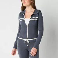 Arizona Midweight Womens Juniors Active Track Jacket