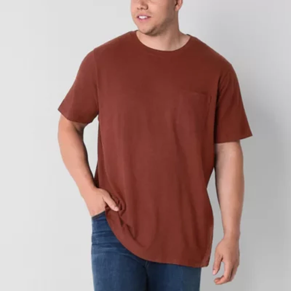 mutual weave Big and Tall Mens Crew Neck Short Sleeve T-Shirt