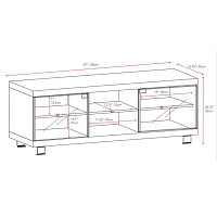 Holland 59" Wood TV Bench