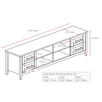 Jackson 71" Wide Storage TV Bench