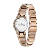 Citizen Disney Mickey Mouse Womens Rose Goldtone Stainless Steel Bracelet Watch Ga1056-54w