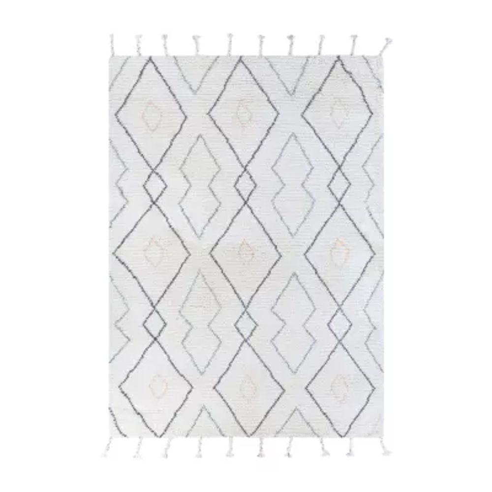 Couristan Sechin Hand Knotted Rectangular Rugs & Floor Coverings Indoor Abstract Accent