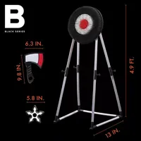 Black Series Axe Throwing Target Set