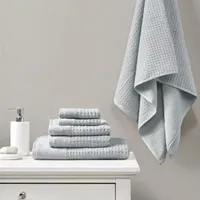 Madison Park Spa Waffle 6-pc. Quick Dry Bath Towel Set