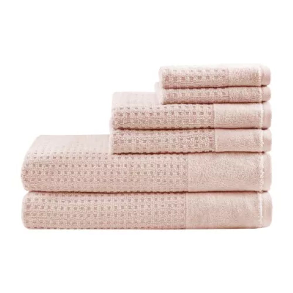 Madison Park Spa Waffle 6-pc. Quick Dry Bath Towel Set