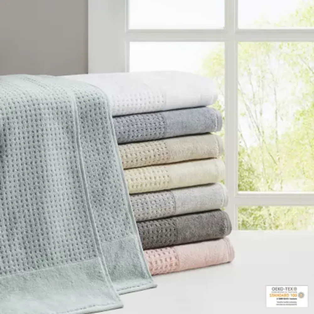 Madison Park Spa Waffle 6-pc. Quick Dry Bath Towel Set