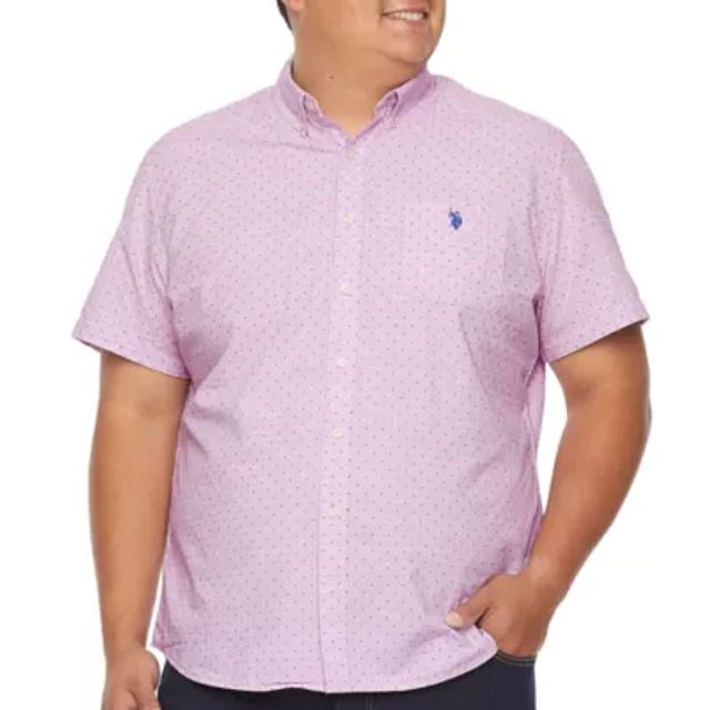 Us Polo Assn. Big and Tall Mens Classic Fit Short Sleeve Dots Button-Down  Shirt | Alexandria Mall