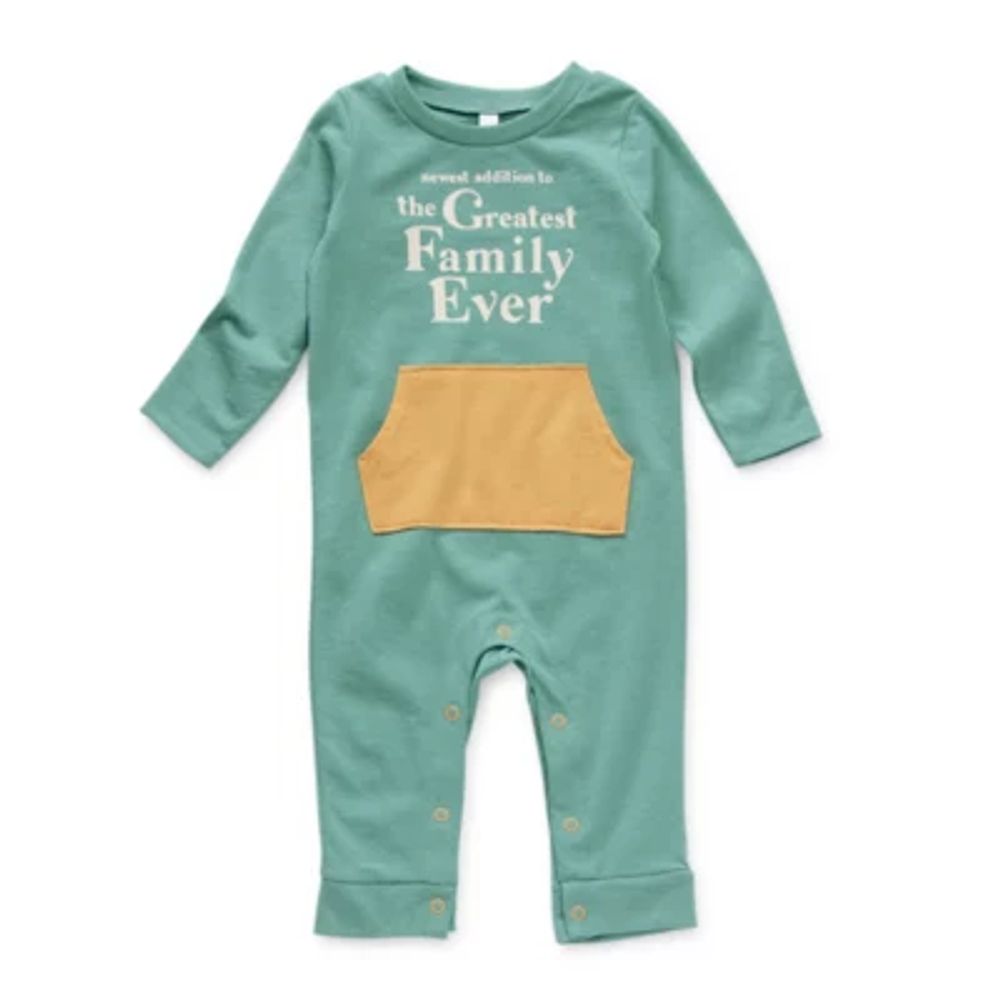 Okie Dokie Baby Boys Long Sleeve Jumpsuit