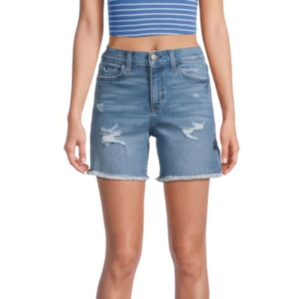 a.n.a Womens High Rise Denim Short