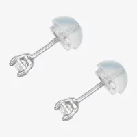 1/4 CT. T.W. Natural White Diamond 14K White Gold 3.3mm Stud Earrings