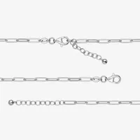 Charles Garnier Sterling Silver Paperclip Bracelet