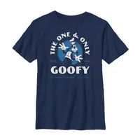 Disney Collection Little & Big Boys D100 Crew Neck Short Sleeve Mickey and Friends Goofy Graphic T-Shirt