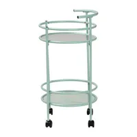 Newell Metal-Top Kitchen Cart