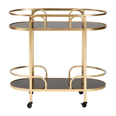 Leighton Metal-Top Serving Carts