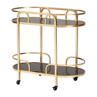 Leighton Metal-Top Serving Carts