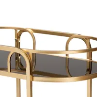 Leighton Metal-Top Serving Cart