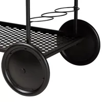 Huntley Wood-Top Serving Carts