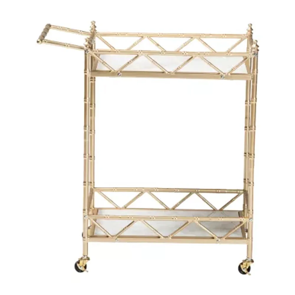 Mela Metal-Top Serving Cart